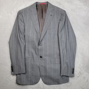 Isaia Blazer‎ Mens 50 Pinstripe Wool Sport Coat Jacket Italy Two Button Napoli